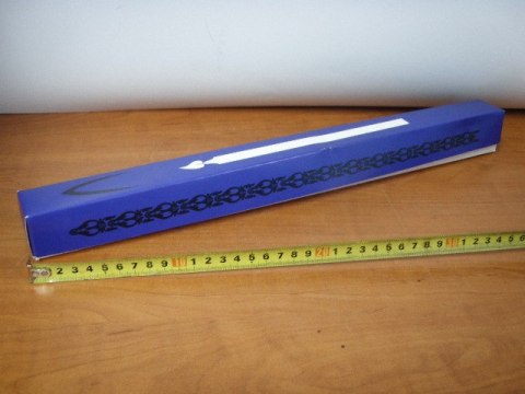 Świeca ręcznie zdobiona gromnica KOMUNIA w kartoniku GR-001