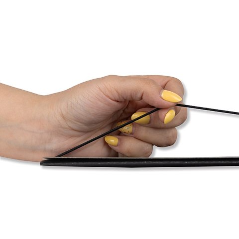 Teczka z gumką czarna 10szt. - lak. A4 300 gr/m2