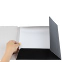 Teczka z gumką czarna 10szt. - lak. A4 300 gr/m2