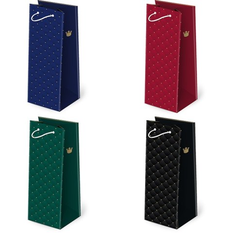 Torebki 10szt. ozdobne 12 x 36,9 x 11 cm AL-2 set 84 Pikowane