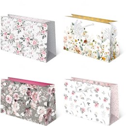 Torebki ozdobne 10szt. TH set 106 Kwiaty 33 x 25,5 x 10 cm.