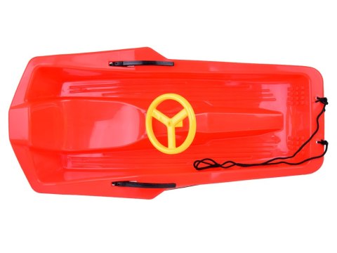 Wygodne lekkie sanki dla dzieci z oparciem hamulcem i kierownica SP0807