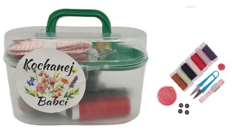 Zestaw krawiecki + akcesoria w pojemniku - niezbędnik Kchanej Babci