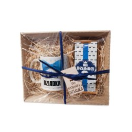 Zestaw prezentowy DLA DZIADKA Kubek i czekolada z motywem niebieskiej muchy