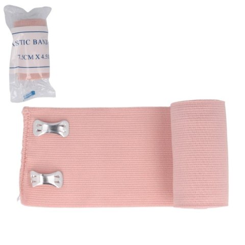 Bandaż elestyczny mocny niejałowy szer.5cm. dł.4,5m. brązowy