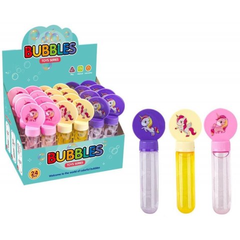 Bańki mydlane 24szt. JEDNOROŻEC 14cm 35ml A-1615