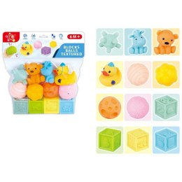 Klocki miękkie sensoryczne 12 elementów 22 x 28 x 6cm A-1418