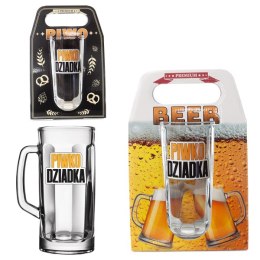 Kufel do piwa w ozdobnym opakowaniu 