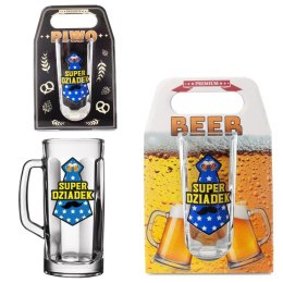 Kufel do piwa w ozdobnym opakowaniu 