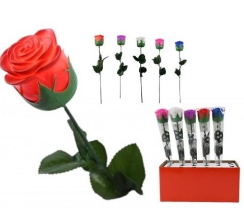 Kwiat 30cm świecąca RÓŻA