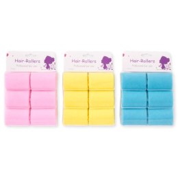 Papiloty wałki śpiochy z gąbki do włosów 6szt. śr.4,8cm.