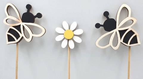 Pik drewniany wiosenny 3szt.