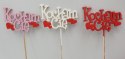 Piki z napisem "Kocham Cię" 3szt.