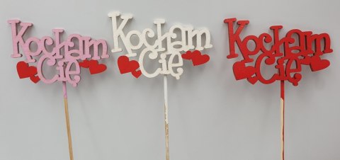 Piki z napisem "Kocham Cię" 3szt.