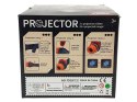 Projektor - latarka 11,5 x 4cm 13,5 x 8cm 3 wymienne nakładki z obrazkami - kosmos