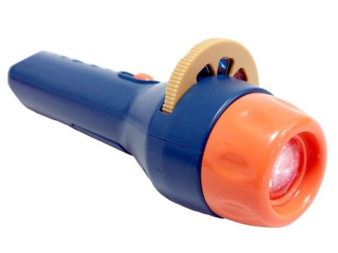 Projektor - latarka 11,5 x 4cm 13,5 x 8cm 3 wymienne nakładki z obrazkami - kosmos