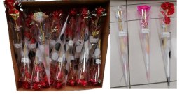 Róża Sztuczna na Walentynki LED świecąca w opakowaniu na PREZENT