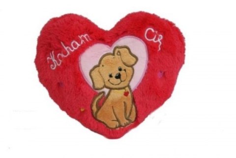 Serce pluszowe piesek 20cm KOCHAM CIĘ | S1063