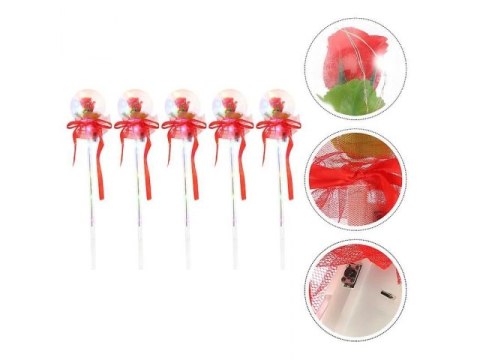 Świecące różdżki led z różą 36cm xrs60690