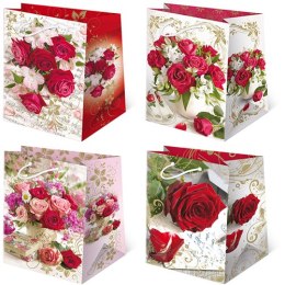 Torebki ozdobne 10szt. T-16L set 120 Czerwone Róże 29 x 42 x 18,5 cm