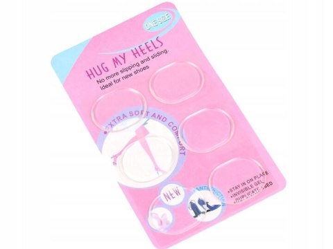 Zapiętki wkładki do butów szpilek ochrona silikonowe bezbarwne żelowe 6 szt. PID0323