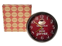 Zegar ścienny cichy mechanizm 1xAA wym.33 x 6 cm