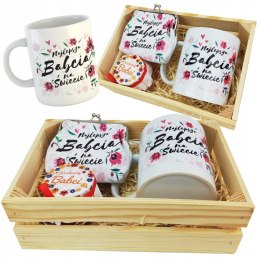 Zestaw kubek + portfel + świeczka na Dzień Babci