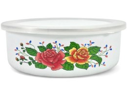 Zestaw misek emaliowanych z pokrywkami 10-18cm/24