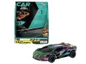 Auto sportowe 15cm z powłoką UV (neonową) po popchnięciu do przodu driftuje na boki 17 x 14 x 4,5cm