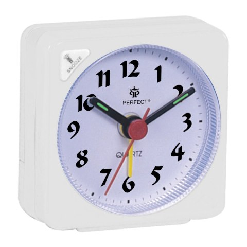 Budzik kwarcowy Perfect RE03 Biały