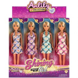 Lalka w sukience w kwiaty 32 x 8 x 5 A-1710