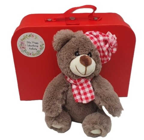 Miś w walizce.25x9x18 cm Dla Mojej Kochanej Kobiety