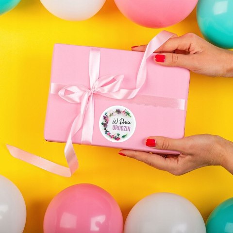 Naklejki 12szt. W DNIU URODZIN wz.22