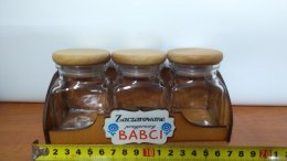 Półka + 3 słoiczki BABCIA