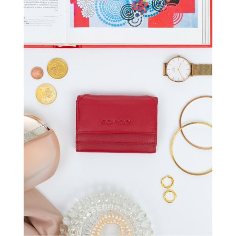 Portfel damski skórzany R-18-LFN Red