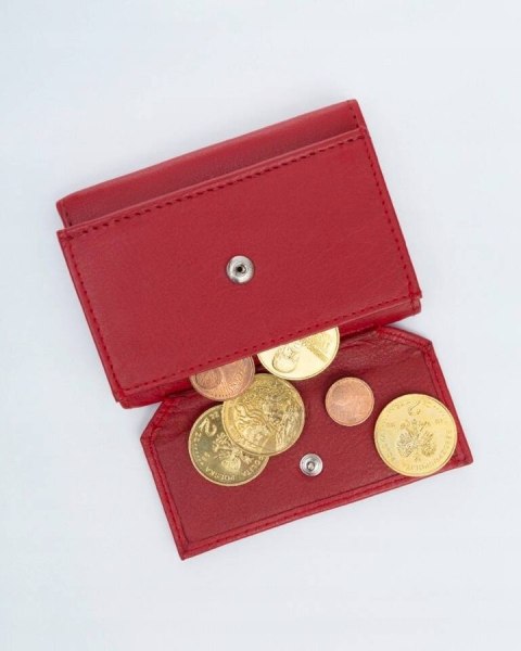 Portfel damski skórzany R-18-LFN Red
