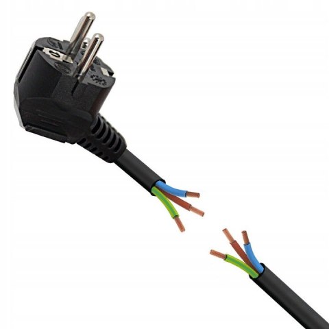 Przedłużacz sieciowy listwa zasilająca z włącznikiem 16A 3m 5 gniazd czarna ELK215K