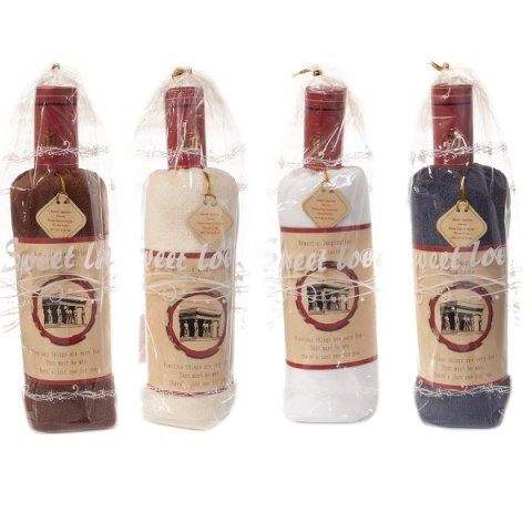 Ręcznik w kształcie butelki 30 x 70 cm 4 kolory