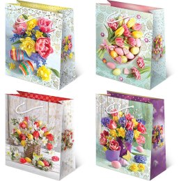 Torebki ozdobne 10szt. XL set W4 Wielkanoc 30 x 36,5 x 13 cm