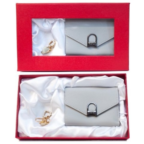 Zestaw prezentowy portfel i brelok mix kolorów