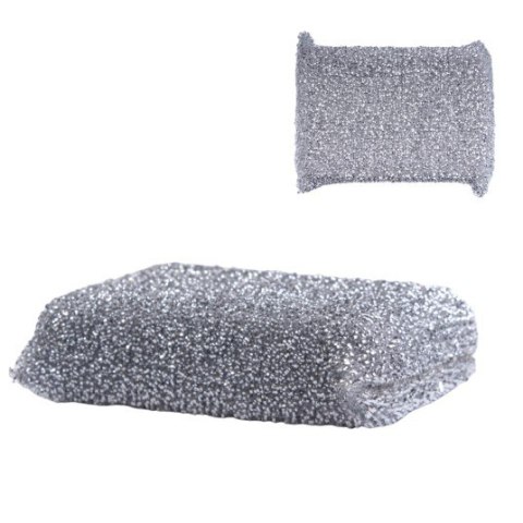 Zmywak czyścik do naczyń teflonowych srebrny 2656