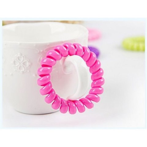 GUMKA DO WŁOSÓW SPRĘŻYNKA KOLORY, Kolor: Biały