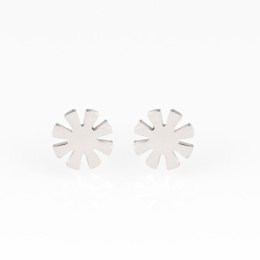 KOLCZYKI STAL NIERDZEWNA K558 SREBRNE