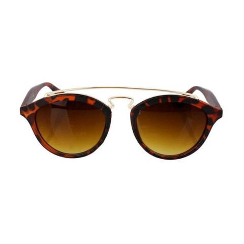 OKULARY PRZECIWSŁONECZNE KOCIE - BRĄZOWE W PANTERKE MATOWE OPRAWKI OK93WZ3