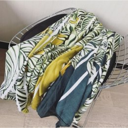 SZAL CHUSTA Print ZIELEŃ Bawełna SZALS37