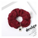 Gumka do włosów frotka bordo koronka GUM17BOR