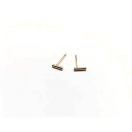 KOLCZYKI STAL CHIRURGICZNA ZŁOTO KST1203