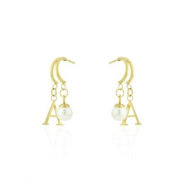 Kolczyki ze stali chirurgicznej pozłacane KST1921