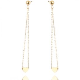 Kolczyki ze stali szlachetnej pozłacanej KST2437