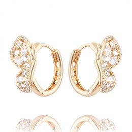 Kolczyki ze stali szlachetnej pozłacanej KST2568